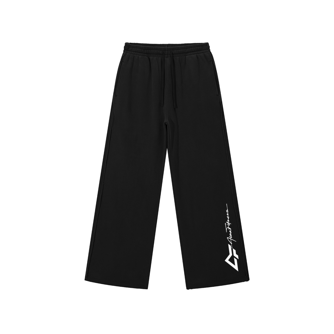Snow Washed Raw Edge Sweatpants