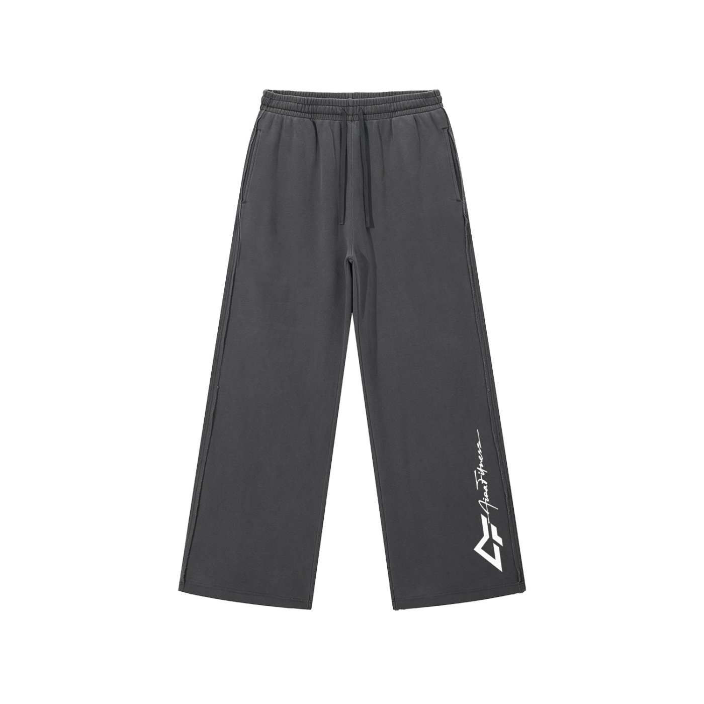 Snow Washed Raw Edge Sweatpants