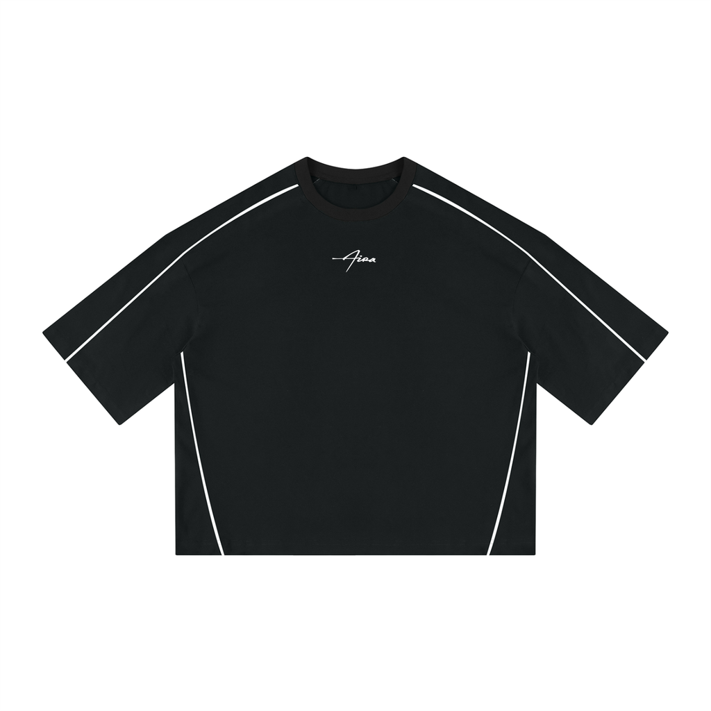 Unisex Heavyweight Boxy Piping T-Shirt